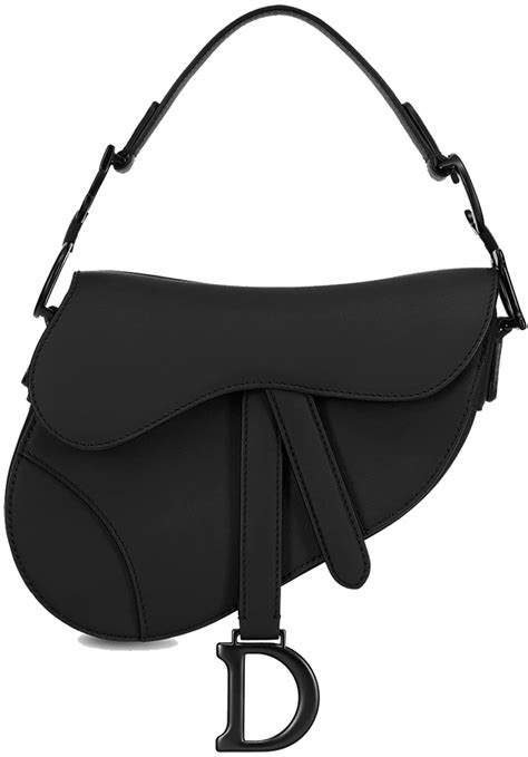 dior saddle bag full black